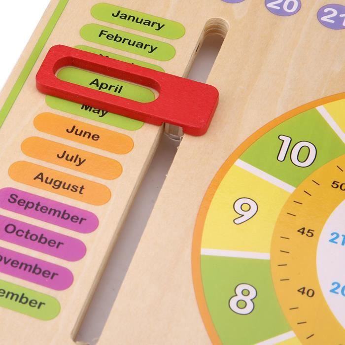 Horloge éducative D'apprentissage De L'heure Pour Enfant