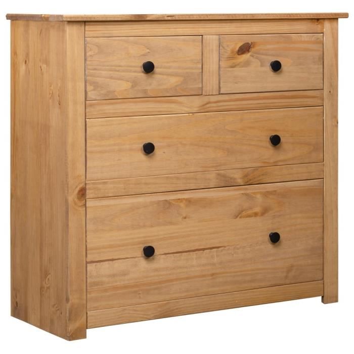 Buffet - VIDAXL - Pin Assortiment Panama - Bois massif - Campagne - Porte(s) et tiroir(s)