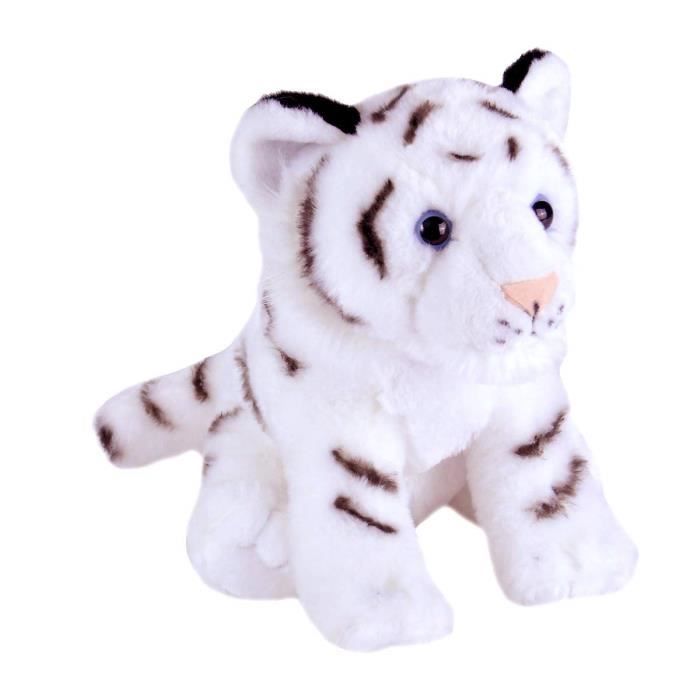 peluche tigre blanc