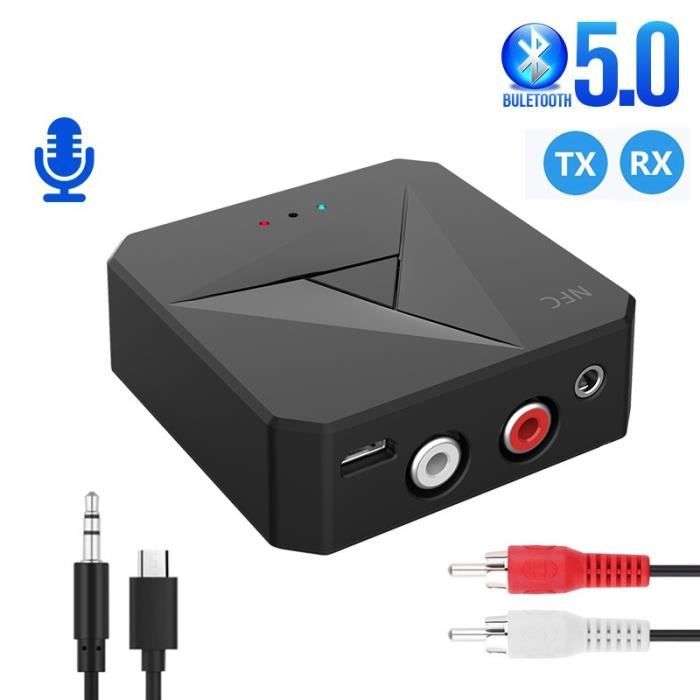 Adaptateur Bluetooth 5.0 Émetteur-Récepteur 2-en-1 - Branche-le Sur Ta TV, PC Ou Enceinte Pour Écouter Sans Fil !