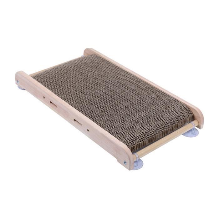 Comparer les prix de Chats en Carton Ondulé, en Support Bambou Naturel avec 4 Ventouses Puissantes pour s'adapter aux Différentes Conditions de Pose