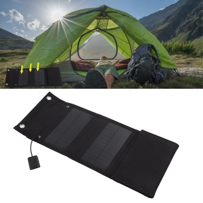 Qiilu Pack Pliant De Panneau Solaire Panneaux Solaires Imperméables De