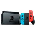 Console Nintendo Switch - Bleu Néon & Rouge Néon - Japonais Compatible avec Jeux Européens, Vendu avec Adaptateur Secteur-1