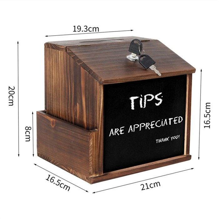 TOLIDA Boîte à propositions en acrylique avec porte-étiquette TOLIDA Boîte à propositions en acrylique avec porte-étiquette
