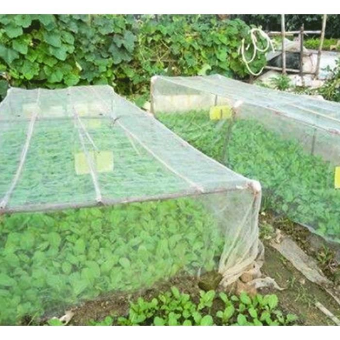 Filet à mailles végétales filet de jardin en Nylon Anti-insectes couverture  réutilisable jardin filet à mailles végétales serre plantes filet d'écran 