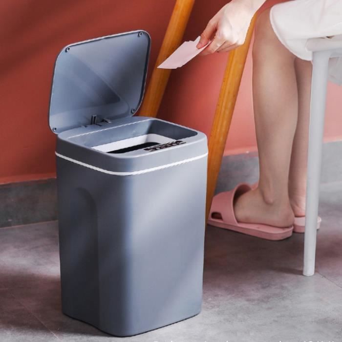 ZWJ - Poubelle 3 en 1 à induction intelligente pour la maison, poubelles  couvertes, brosse de toilette avec couvercle, poubelles de rangement