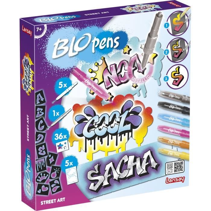 Blopens - Maxi Color Pop - Activités Artistiques - Effaçables et  Métalliques - Dès 5 ans - Lansay bleu 