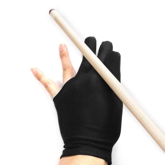 Lot de 2 gants de billard à 3 doigts pour jouer au billard