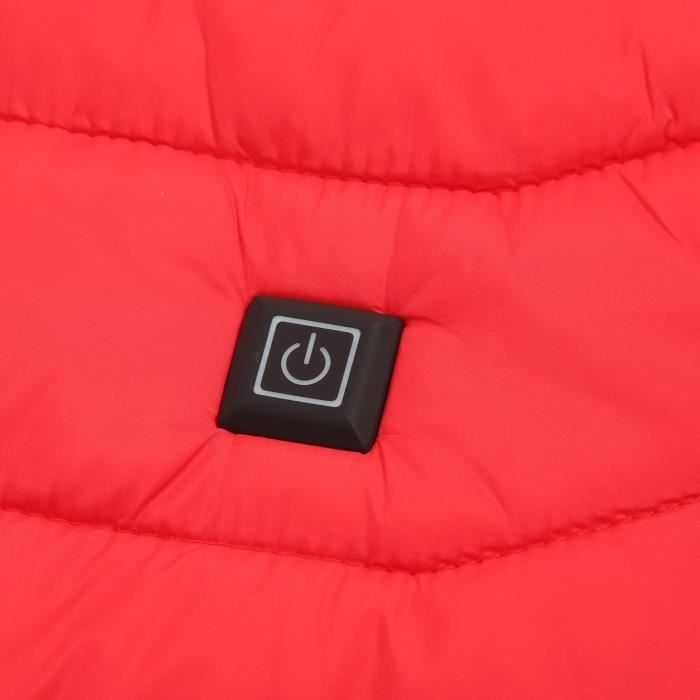 Manteau chauffant Veste chauffante pour homme femme USB 3 vitesses contrle  de la température électrique veste Rouge 4XL-CHN Rouge - Cdiscount Prêt-à- Porter