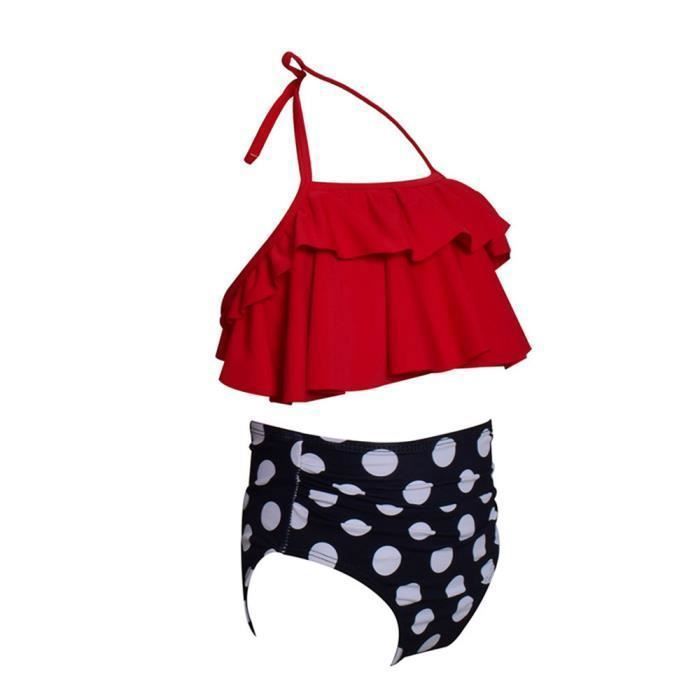 Maillot De Bain 3 Pièces Fille 1-5 Ans - Bikini + Paréo Floral