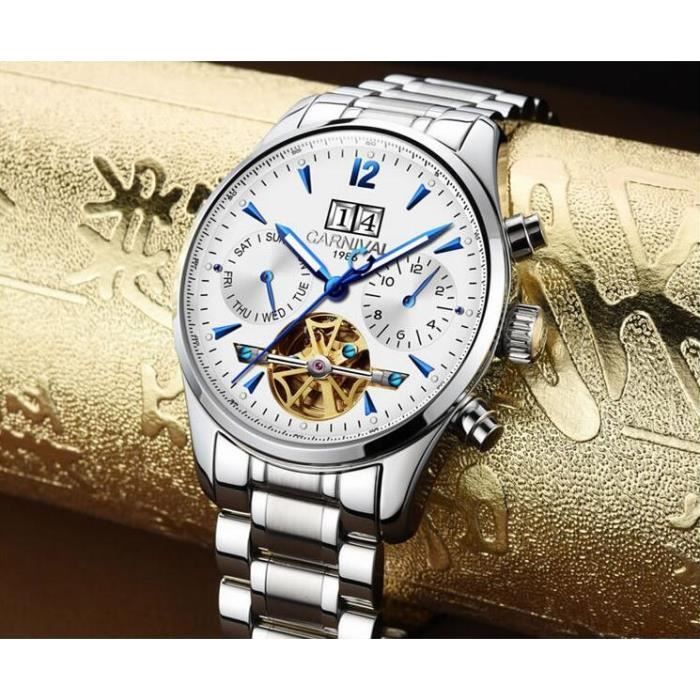 CARNIVAL Montres hommes Montre Bracelet de marque de Luxe