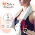 AGPTEK Montre Connectée Femme, Smartwatch Bluetooth 5.0 Tracker d'Activité avec Fréquence Cardiaque Podomètre Sommeil Contrôle d30-2