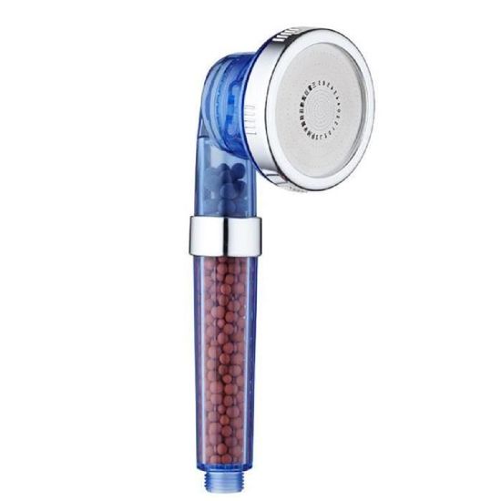 Pommeau de douche économie d'eau haute pression - Noir - 6 modes - 2m de  tuyau - système de filtration - Cdiscount Bricolage