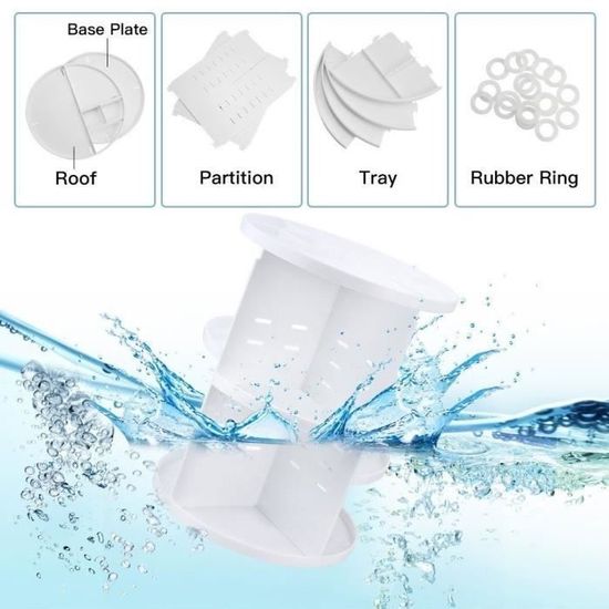 Organisateur De Maquillage Rotatif 360° KIMIGO - Grande Capacité Rangement Cosmétiques Et Parfums
