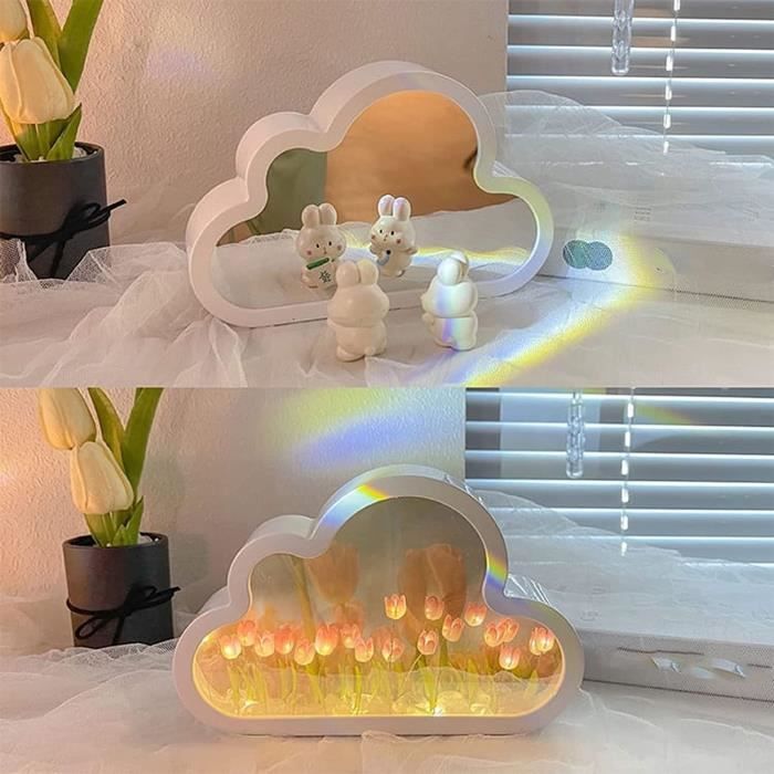 Tullight Diy Tulip Cloud Light Cloud Tulip Mirror Light Cloud