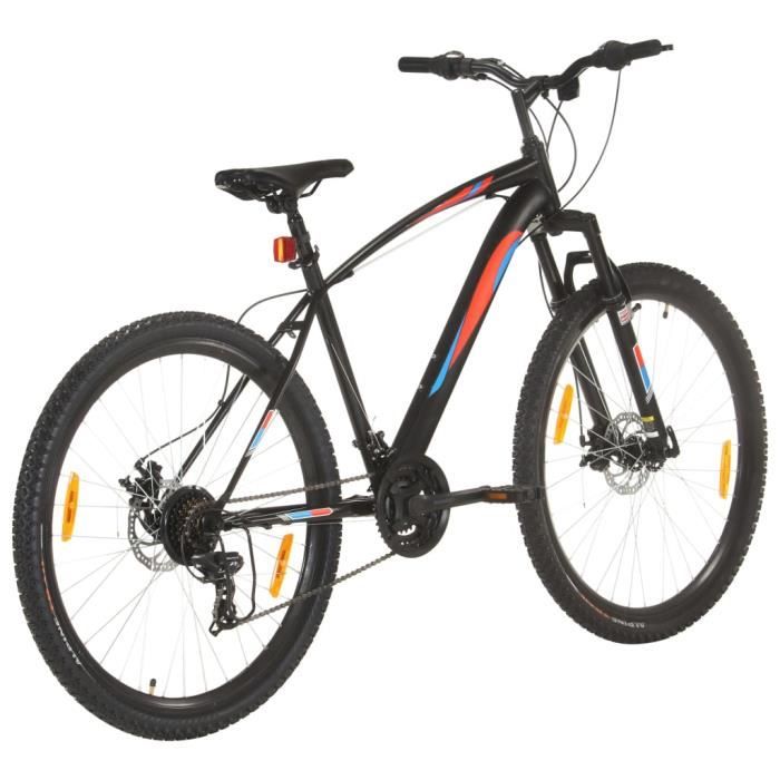 772MONDIAL Velo VTT Velo de montagne Velo a assistance electrique 21 vitesses Roues 29 pouces Cadre 48 cm Noir VENTE FLASH Cdiscount Sport