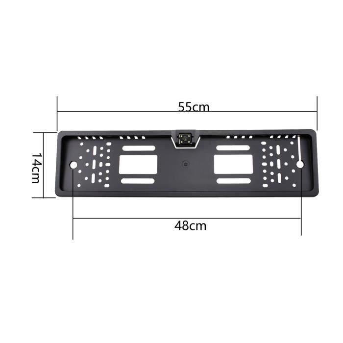 Support de plaque immatriculation universel 6040 avec camera de recul