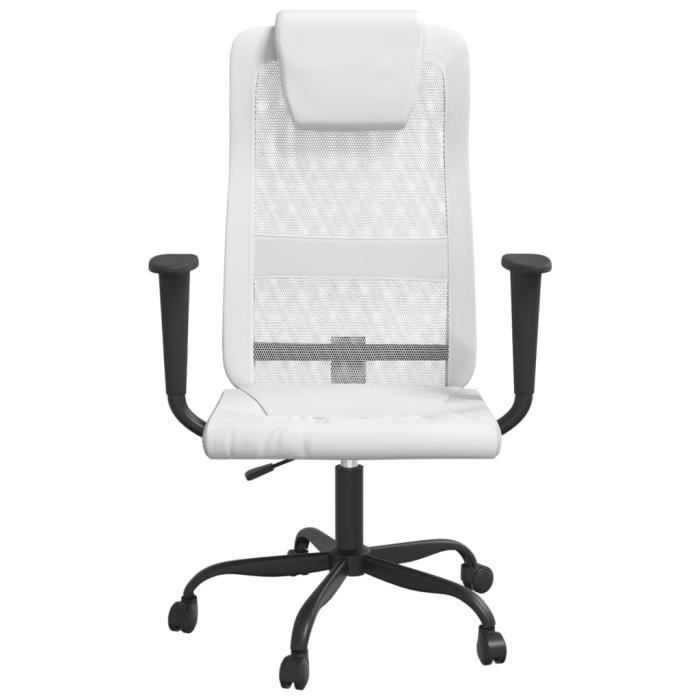 Chaise de bureau Blanche design Scandinave Waytex 78017 avec Roulettes  Hauteur réglable et Pied métal Blanc - Cdiscount Maison