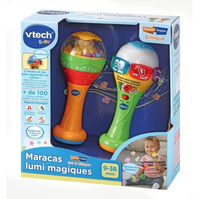 VTECH BABY - Ptit Tambourin - Jouet Musical Bebe - Jeu éducatif musical