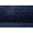 TAPISO Tapis Salon Poils Longs BOHO Bleu Marin Franges Polypropylène Intérieur 80x150-3