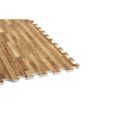 Dalle de protection - GORILLA SPORTS - Tapis de sol en mousse EVA de 1,2 cm d'épaisseur - Couleur bois clair-3
