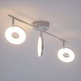 Barre de spots LED Plafonnier Luminaire de plafond 3 spots orientables Lampe à suspension Éclairage intérieur Métal-3