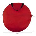 Voile pliable - ONEVER - 42 pouces -108cm - Rouge-3