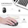 Souris Sans Fil 2.4G, VicTsing 2400 CPI Souris Optique Mobile avec Récepteur Nano USB 6 Boutons 2400 DPI (5 Niveaux Réglables)-3