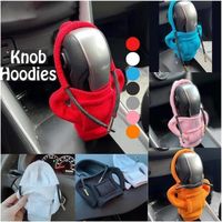 Housse Sweat à Capuche Pour Levier De Vitesse | Lot De 9 Couleurs | Taille Ajustable (Ø 6.3-7.6 Cm) | Pour Voiture Manuelle Ou Automatique | Déco Mignonne Et Anti-froid