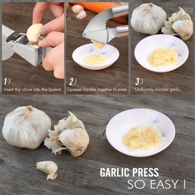 Moulin à Ail Et Gingembre Manuel En Acier Inoxydable - 2 Tailles, Multifonction Pour Légumes Et Fruits