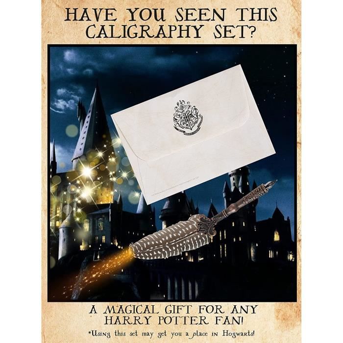 Kit stylo plume avec encre Harry Potter pour enfants et amis Harry