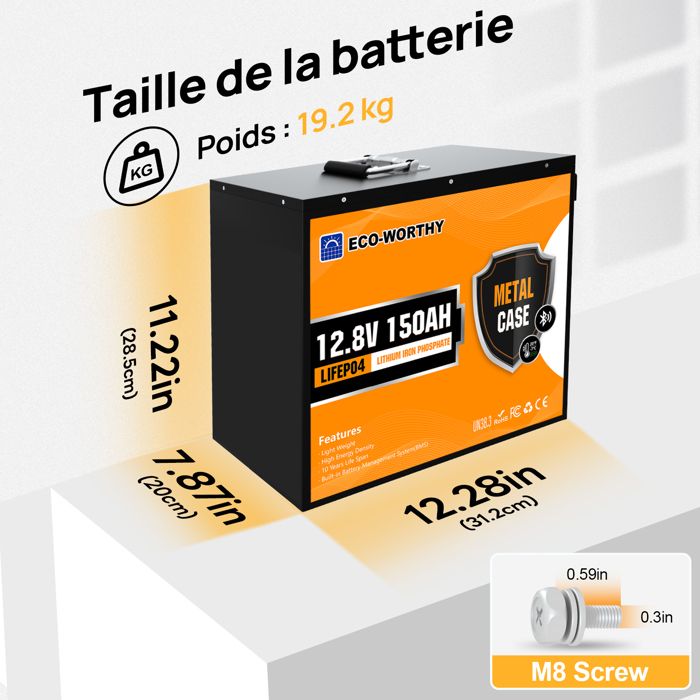 ECO-WORTHY 12V 314Ah LiFePO4 Bluetooth mit Display,4019Wh Lithium batterie 12V mit BMS Low Temperature Schutz für Boot,Wohnwagen,Wohnmobil ECO-WORTHY 12V 314Ah LiFePO4 Bluetooth mit Display,4019Wh Lithium batterie 12V mit BMS Low Temperature Schutz für Boot,Wohnwagen,Wohnmobil