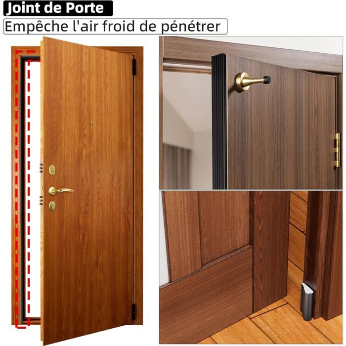 Brosse D'étanchéité Auto-adhésive 5 M - Pour Porte Et Fenêtre - PP - C3B5