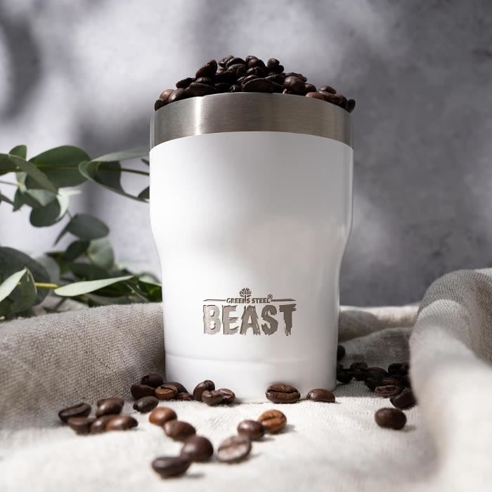 Beast Mug Isotherme Cafe 300Ml I Blanc Arctique I Acier Inoxydable I  Réutilisable, Tasses Isothermes I Thermos Cafés De Voyag[u206] - Cdiscount  Electroménager
