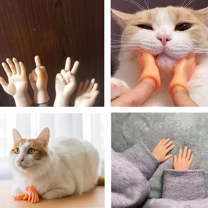 Marionnettes Doigt Majeur - Mini Mains En Caoutchouc Rigolotes - Accessoire Blague, Fête, Halloween