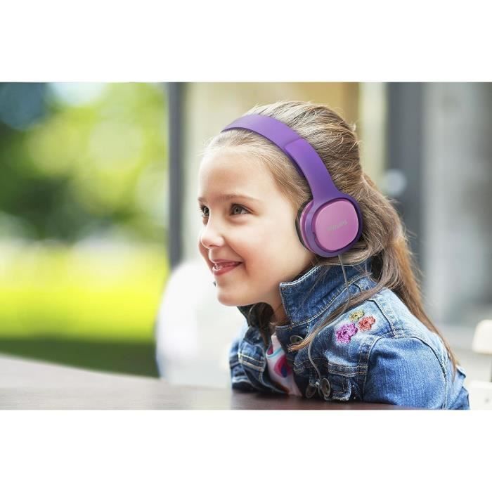POGS Casque Audio Enfants, The Elephant, Casque Solide et Pliable pour  Enfants avec Volume limité à 85 DB Maximum et Micro intégré