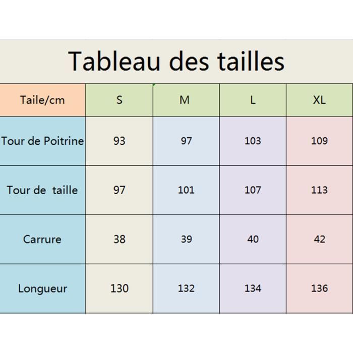 Taille robe deals femme