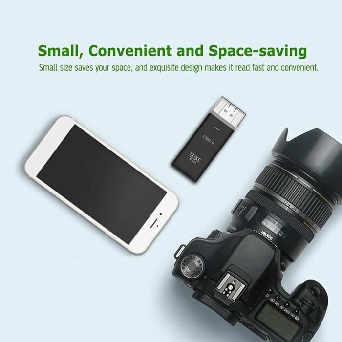 Nano Lecteur De Cartes Mémoire Advance – USB 2.0, Multi-cartes (mini SD, Micro SD, MMC, MS), Blanc, Neuf