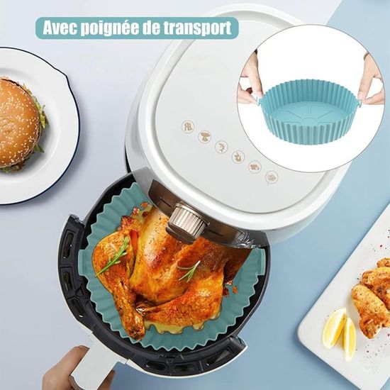 Kit Accessoires Air Fryer 12 Pièces - Moules Silicone Sans BPA, Grille, Brochettes, Gants - Compatible Philips, Ninja, Cosori - 4