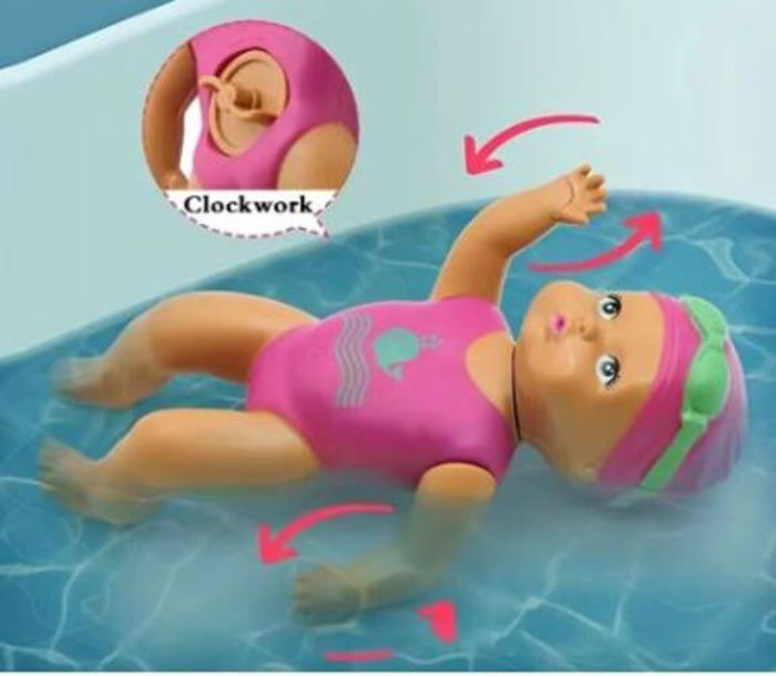 Toclsixz Kit De Natation Pour Poupée 43 Cm – Maillot De Bain, Bouée, Chaussures Et 4 Fleurs – Accessoires été Pour Poupées – Dès 3 Ans