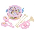 Atyhao Ensemble de jouets d'instruments pour enfants Jouets d'instruments éducatifs intéressants tambour marteau de sable-0