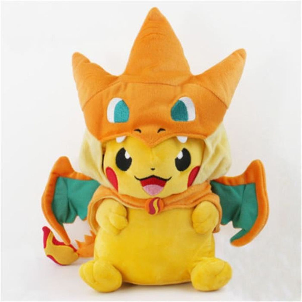 Peluche Pokemon Pikachu Avec Charizard Chapeau De Peluche Poupee Peluche Dessin Anime 35cm Rire Cdiscount Jeux Jouets