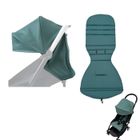 COLU KID Assise Poussette coussin de siège et canopy accessoires pour poussette compatible avec Babyzen YOYO YOYO2 .(Aqua Blu)
