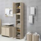 VIDAXL Haute qualité Colonne salle de bain - Armoire de salle de bain Armoire de toilette Chêne sonoma 30x30x183,5 cm Aggloméré *632804