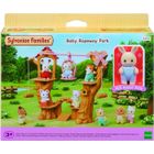 Figurine miniature - SYLVANIAN FAMILIES - La tyrolienne des bébés - Henry le bébé lapin crème - Multicolore