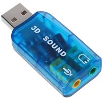 Adaptateur Carte son 5.1 USB audio Micro/Casque 3D