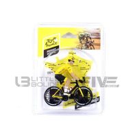 Voiture Miniature de Collection - SOLIDO 1/18 - CYCLISTE Tour De France 2022 Maillot Jaune - Yellow / Black - 1809905