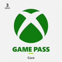 Abonnement de 3 mois au Xbox Game Pass Core