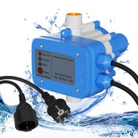 Izrielar Pressostat Commande de pompe Régulateur de pression Presscontrol Watertech bleu avec câble POMPE ARROSAGE