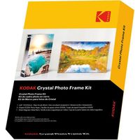 KODAK - Cadre transparent, Format A6 (10x15cm) avec 5 feuilles de papiers photos et une feuille magnétique, Impression Jet d'encre